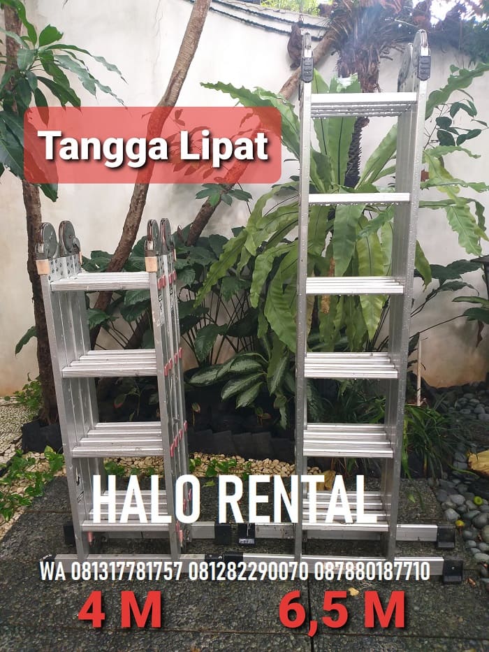 Sewa Tangga Lipat 4 Meter dan 6 Meter Halo Rental Rental Tangga 8, 10 Meter, Sewa Tangga 5 Meter Sentul Bogor